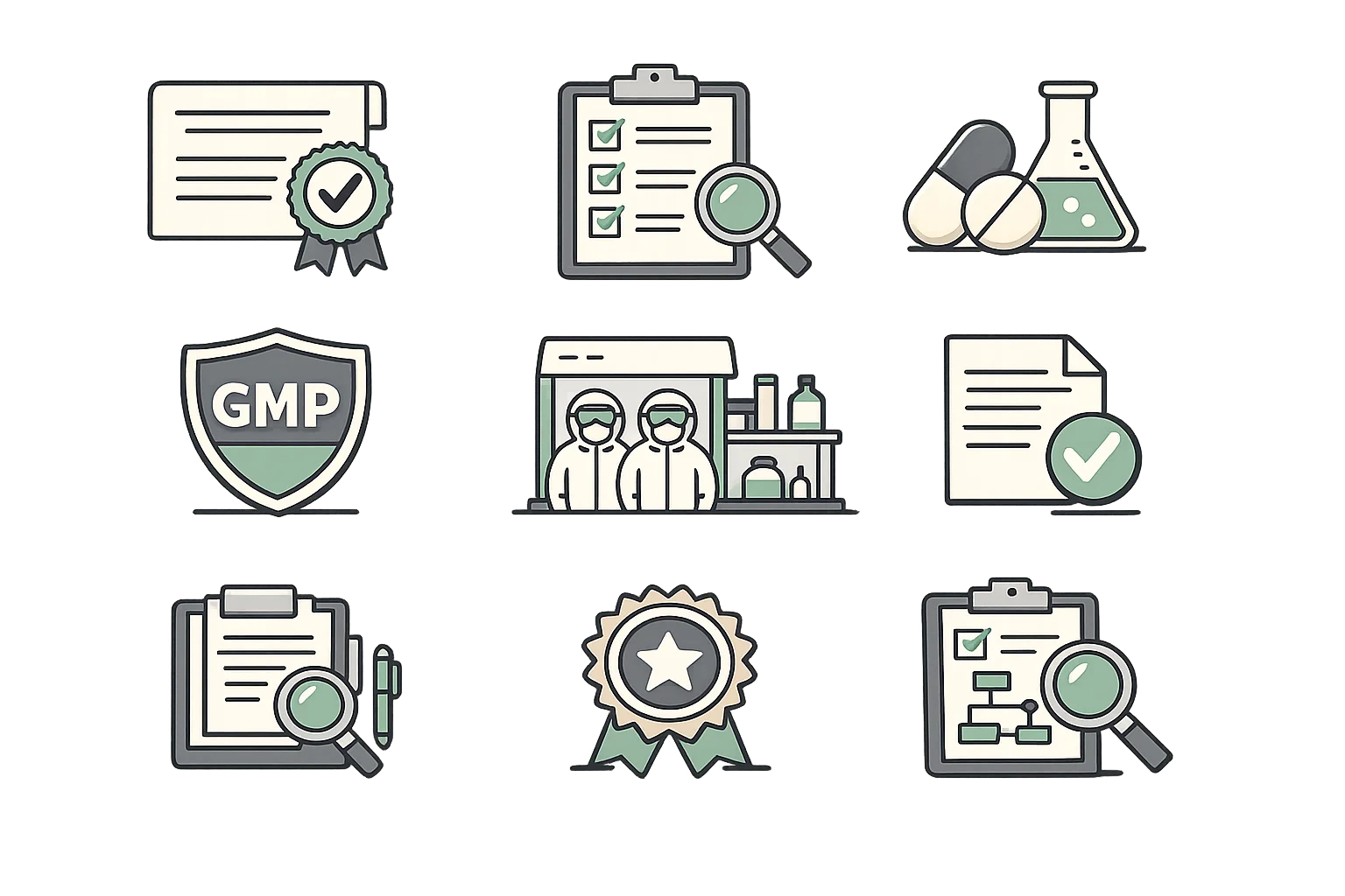 FDA and cGMP compliance software showing electronic production records, audit trails, and regulatory documentation
