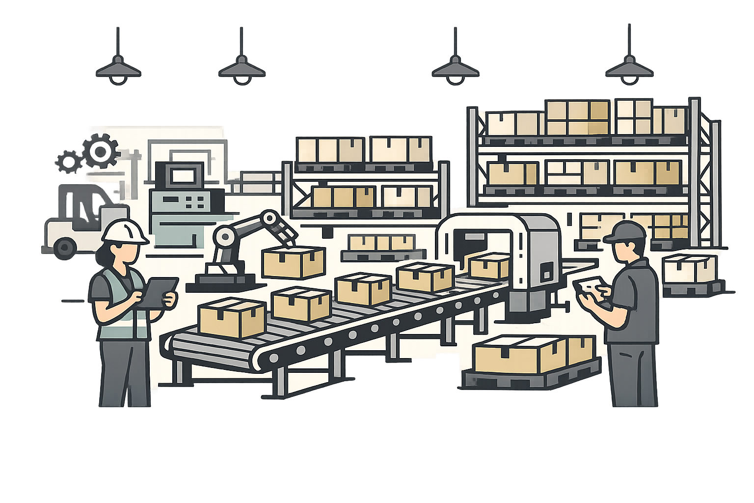 Modern manufacturing and warehouse operations